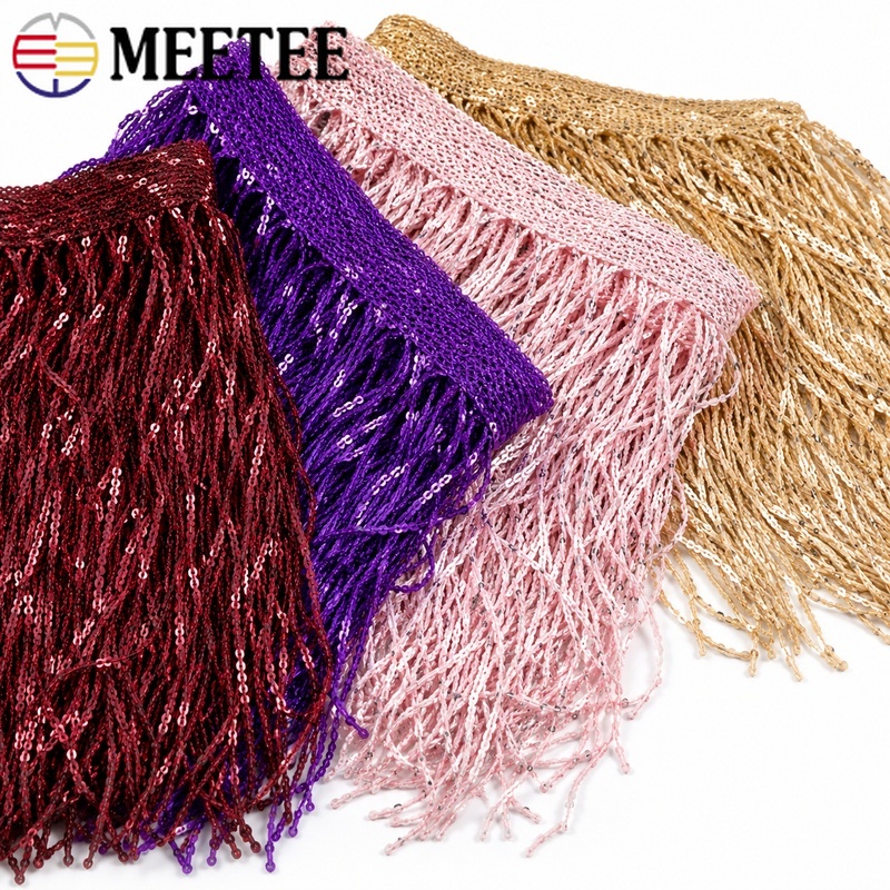Fringe Ribbon Sewing - 3/5 Yardas de Flecos de Lentejuelas