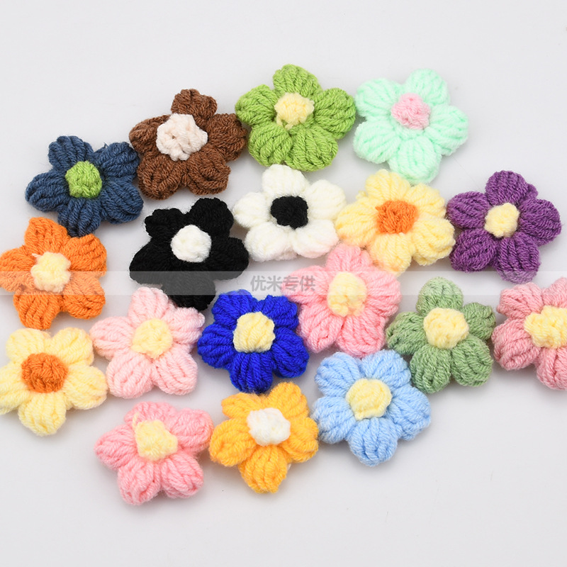 Craft Embellishments - Apliques de Flores de Cinco Pétalos