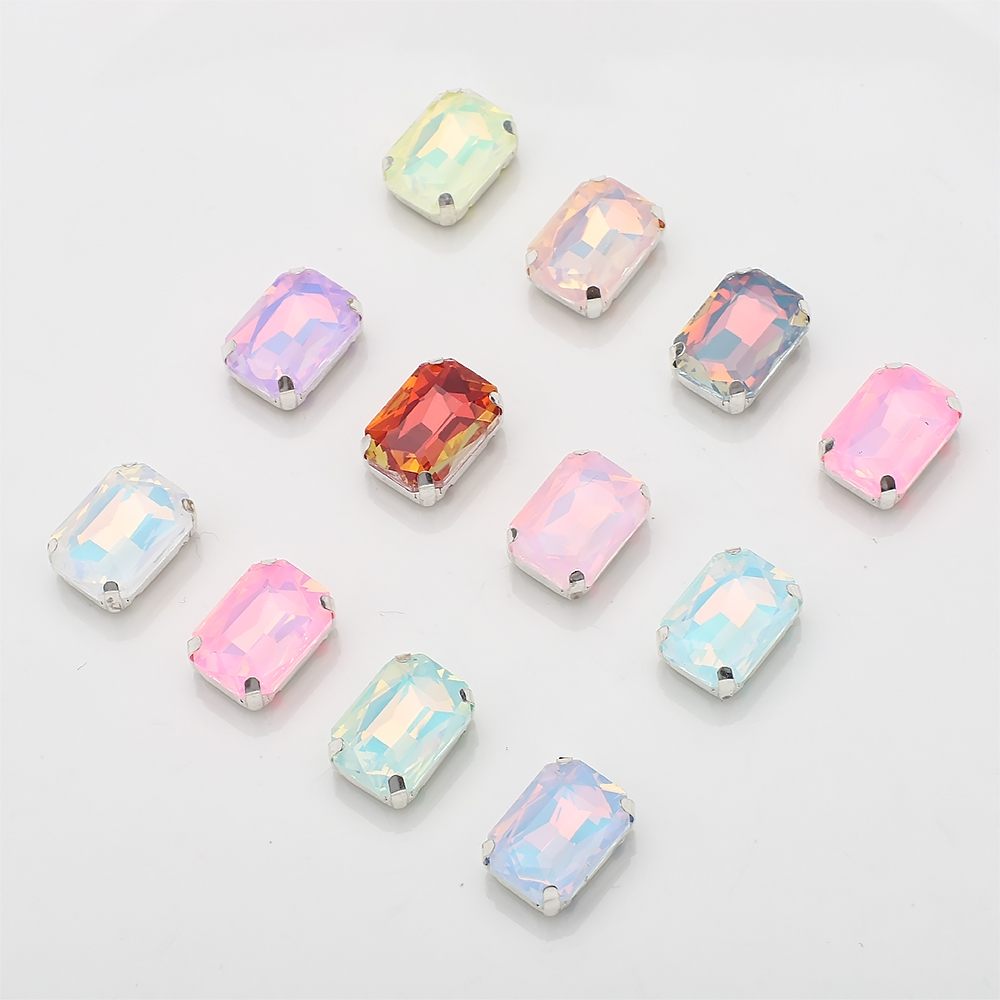 Sew On Rhinestone - 10 Uds. De 10x14mm para coser