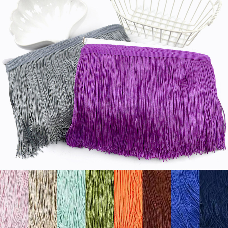 Fringe Ribbon Sewing - Cinta de encaje de poliéster con