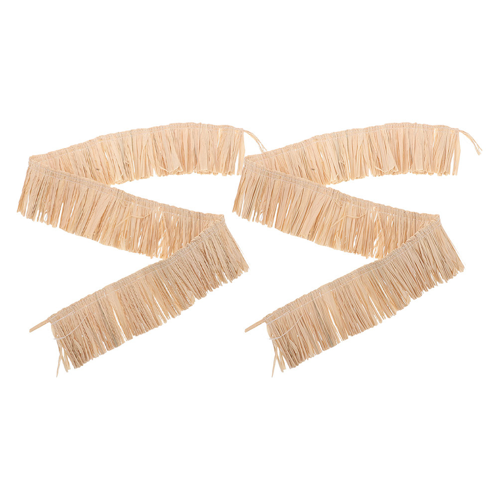 Tassel Fringe Trim - 2 Piezas de Flecos de Rafia,