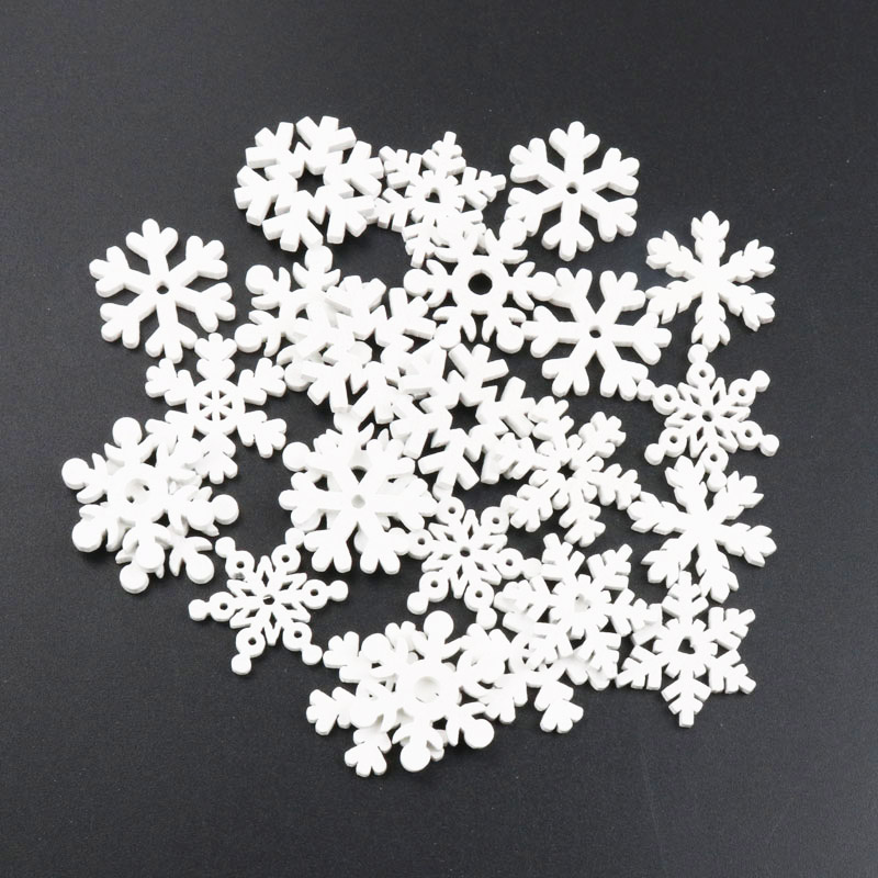 Christmas Craft Embellishment - 20 Uds. De copos de nieve