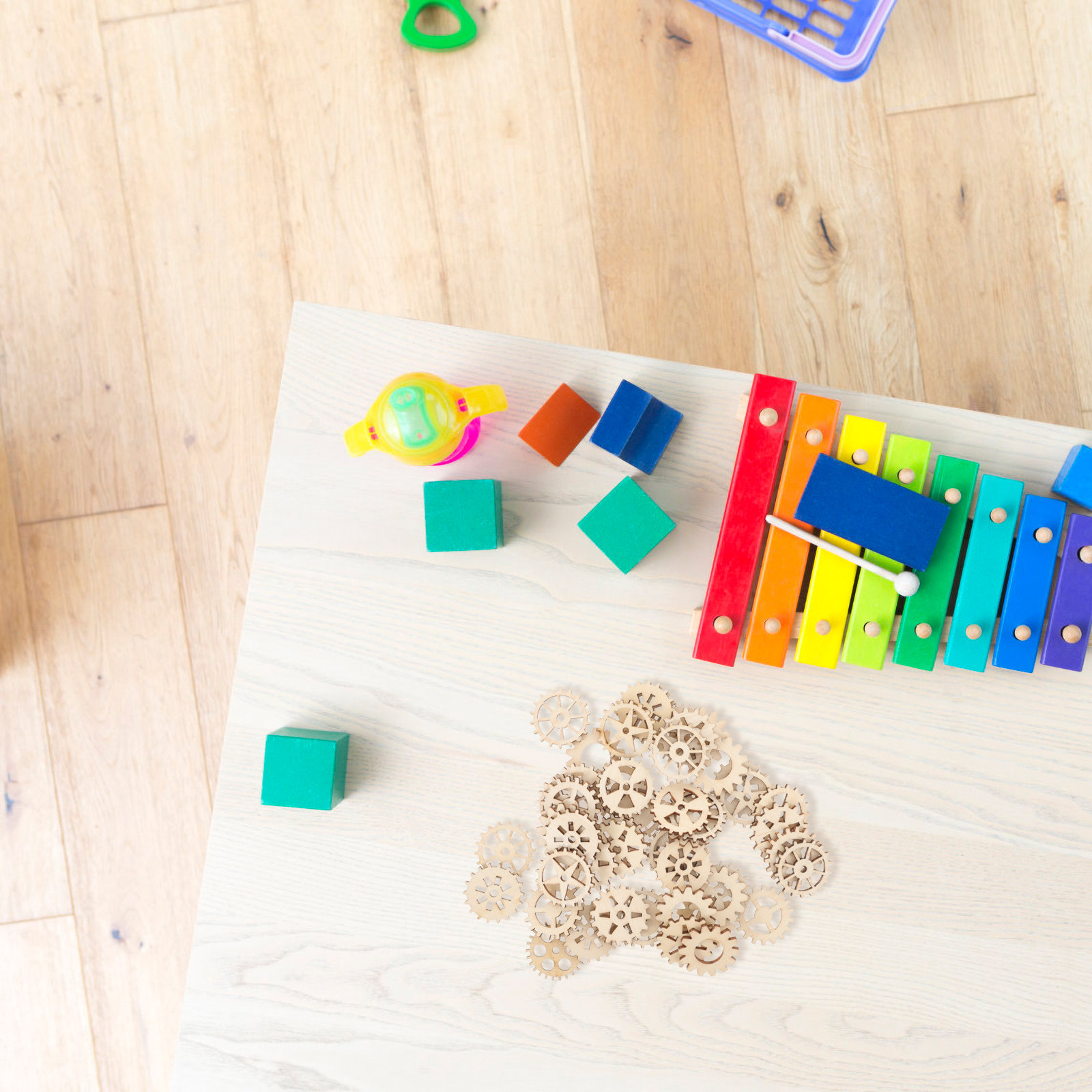 Craft Embellishments - 100 Piezas de Engranajes de Madera