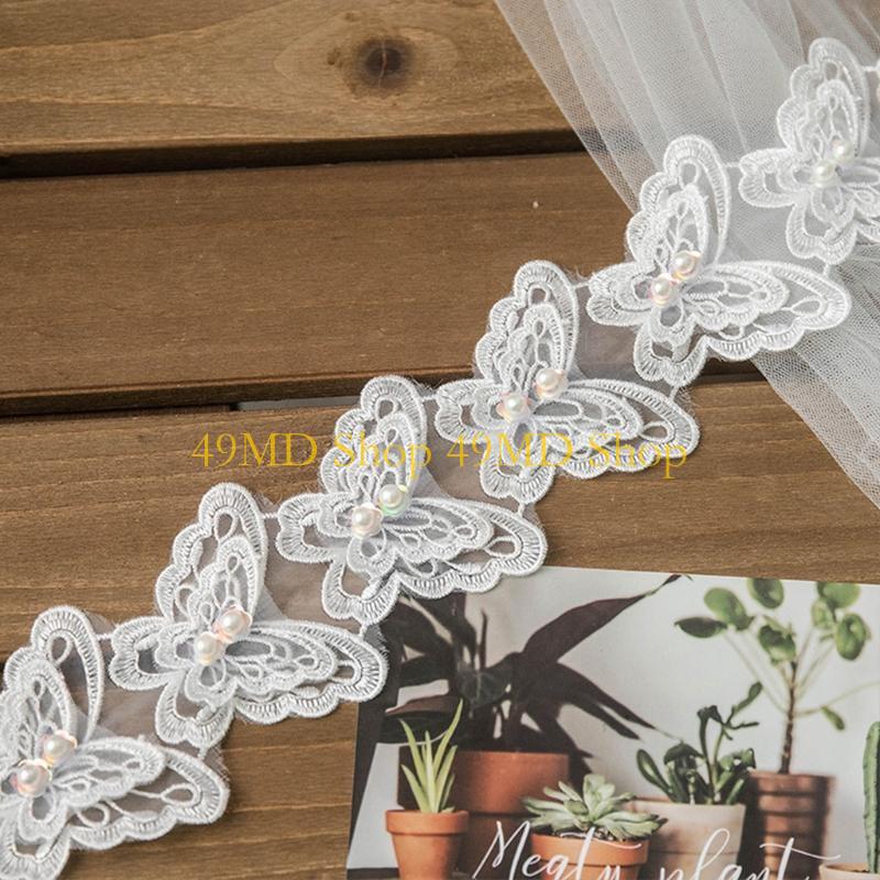 Lace Ribbon Trim - Lazo 49MD 1 yarda para mariposa,