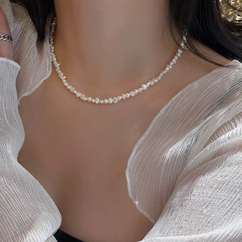Pearl Trim Chain - Collares de Perlas Barrocas de Agua