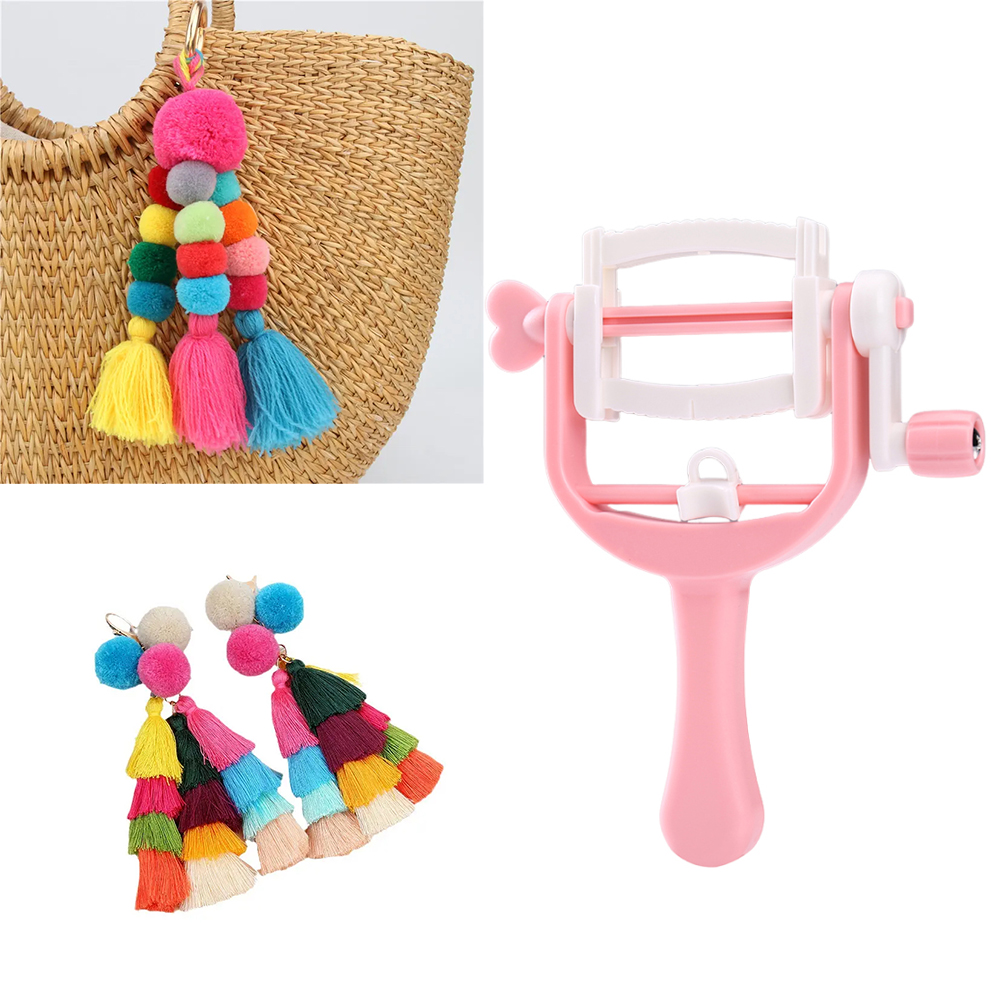 Pom Pom Maker Tool - Máquina para tejer cuerda con manivela
