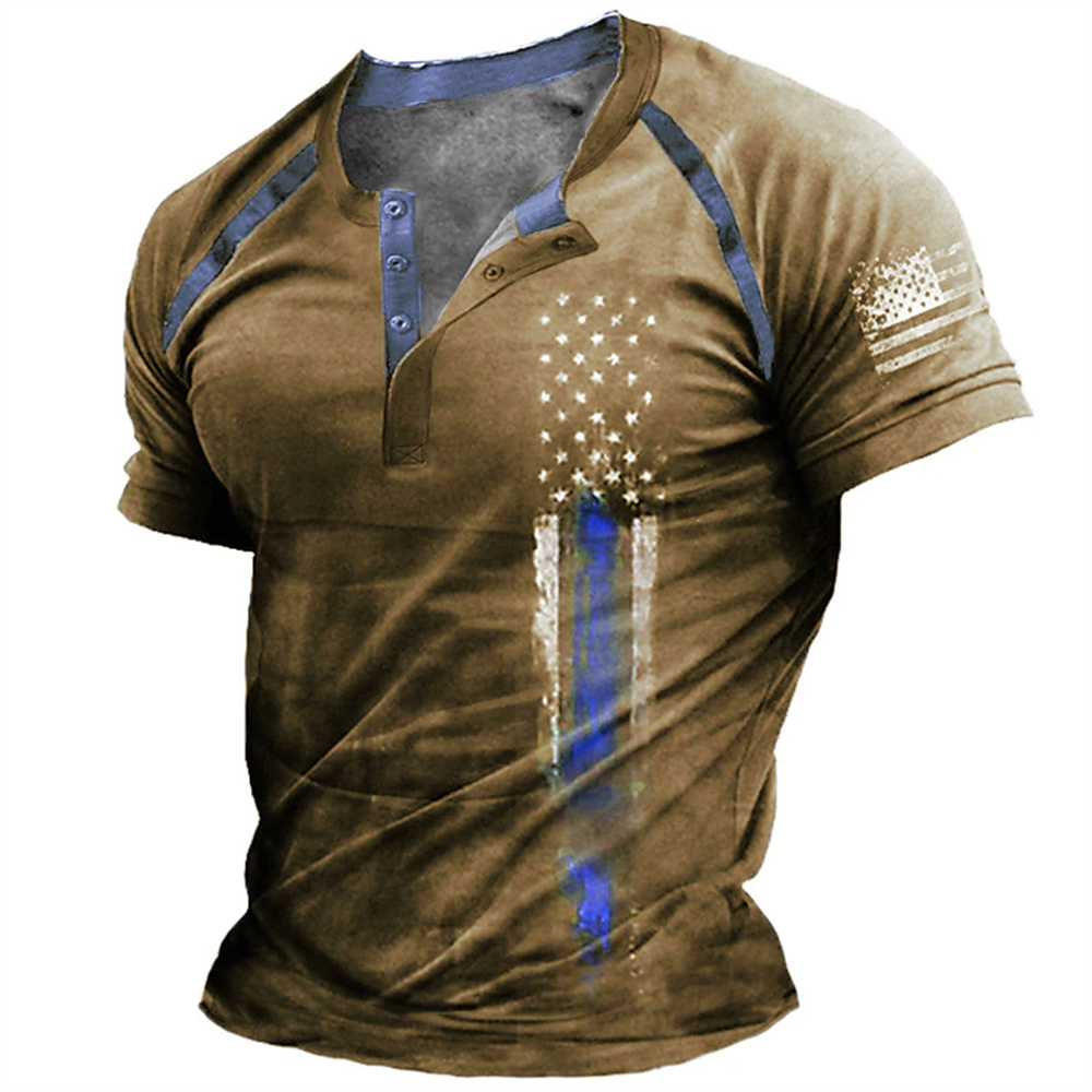 Embellish Knit - Camiseta Divertida con Estampado de Bandera