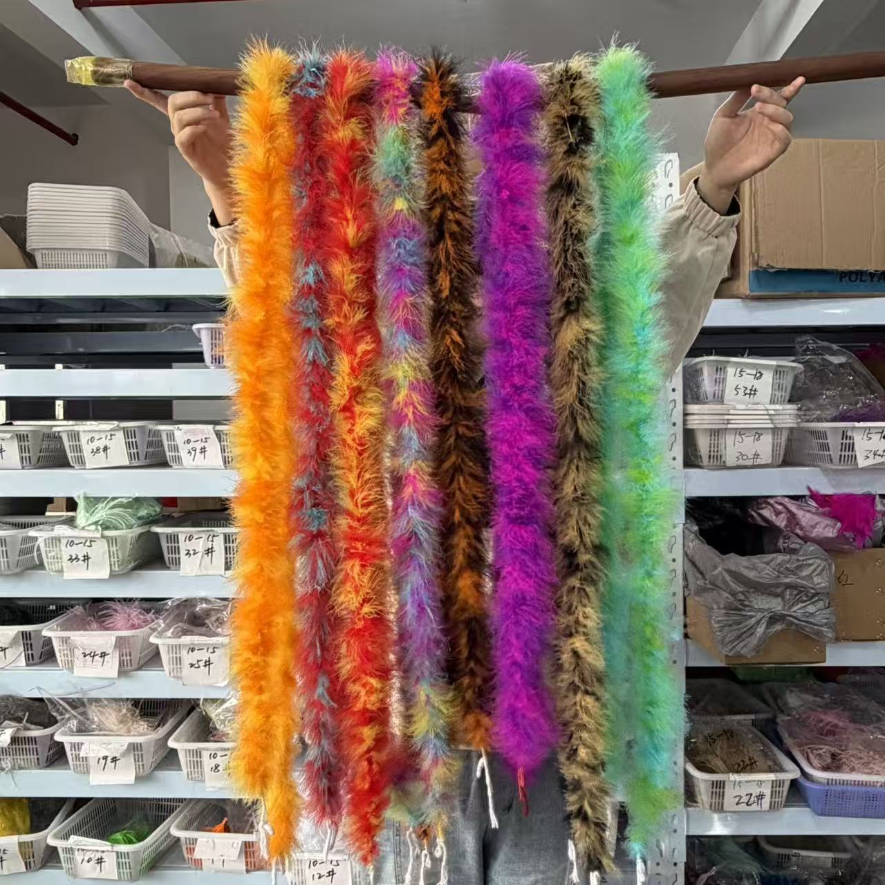 Feather Trim Marabou - Boa de Plumas de Marabú Multicolor