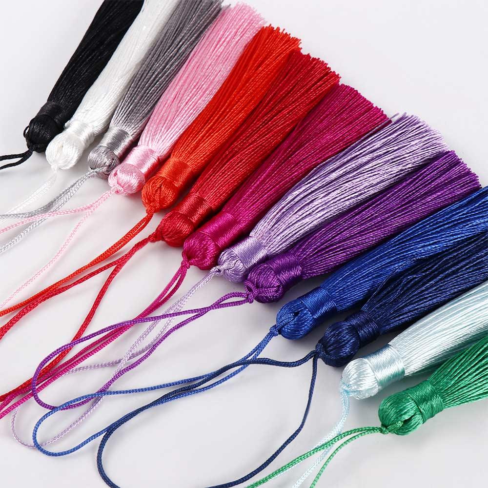 Tassel Fringe Trim - Llavero de borlas de seda hecho