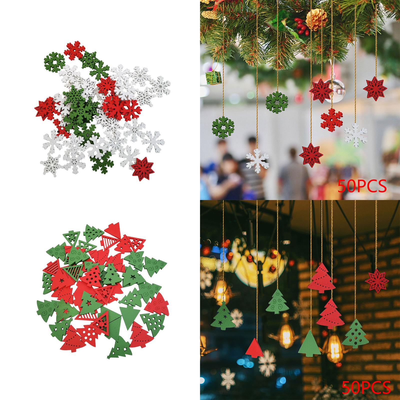 Christmas Craft Embellishment - 50 Piezas de Adornos Navideños de