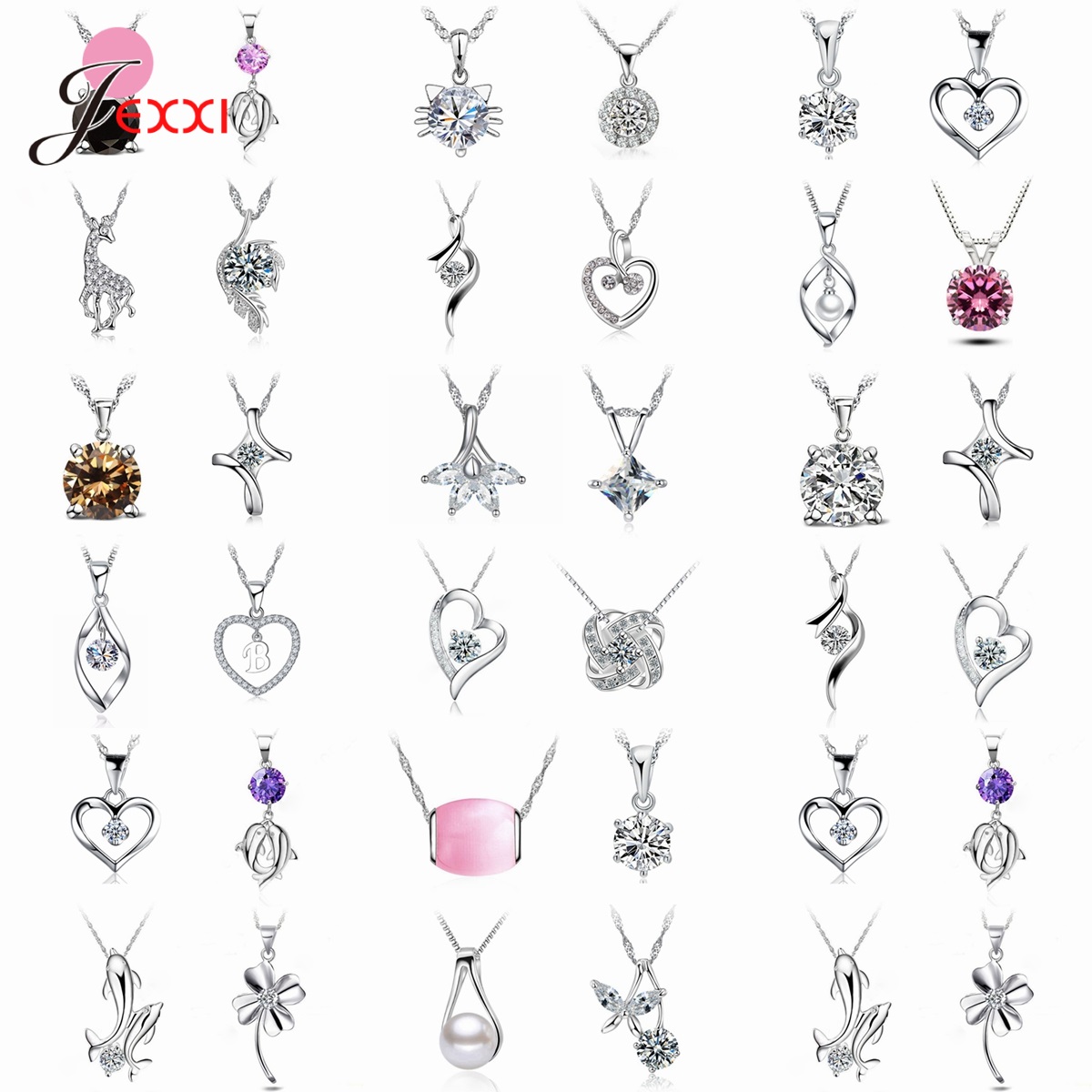 Pearl Trim Chain - 4 unids/lote joyería de plata de