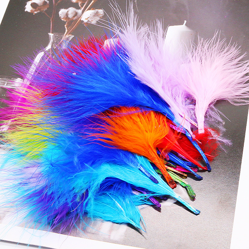 Feather Trim Marabou - Plumas de marabú de pavo Natural