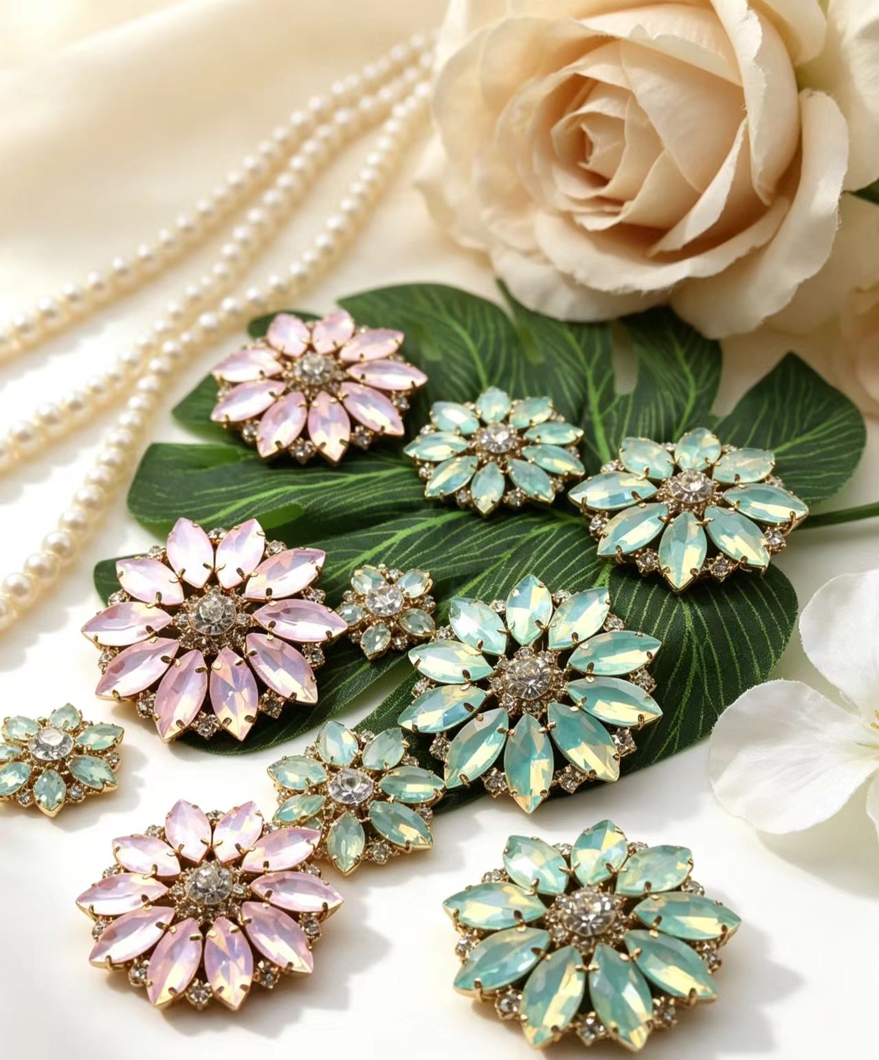 Botones de resina con cristale - Sew On Rhinestone reseña y precio