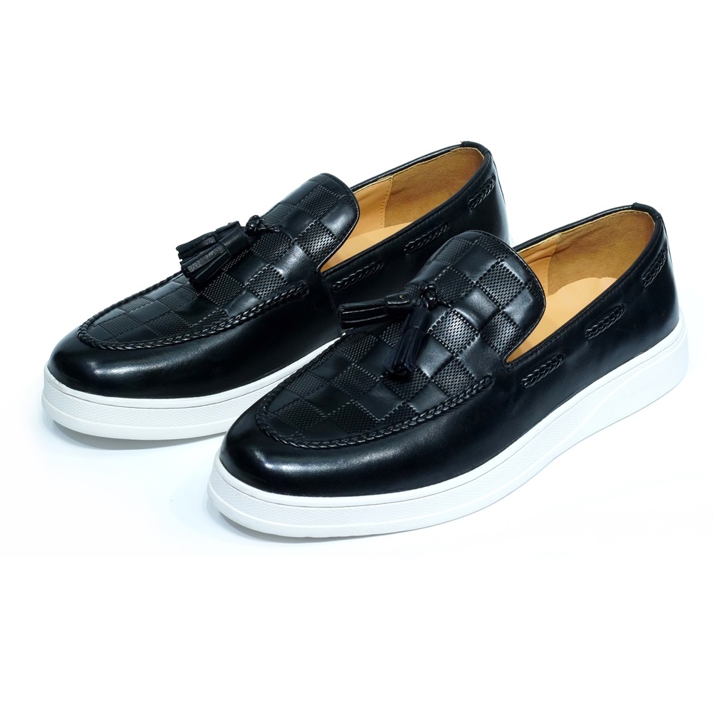 Mocasines de cuero genuino con - Tassel Fringe Trim reseña y precio