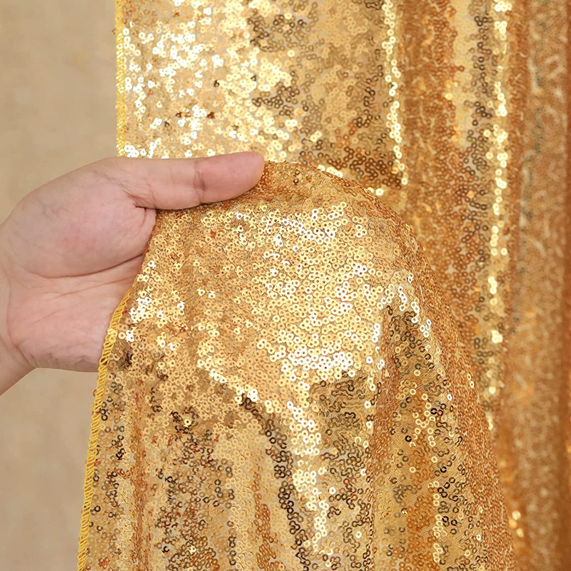 Cortinas de fondo de lentejuel - Sequin Fabric Panel reseña y precio