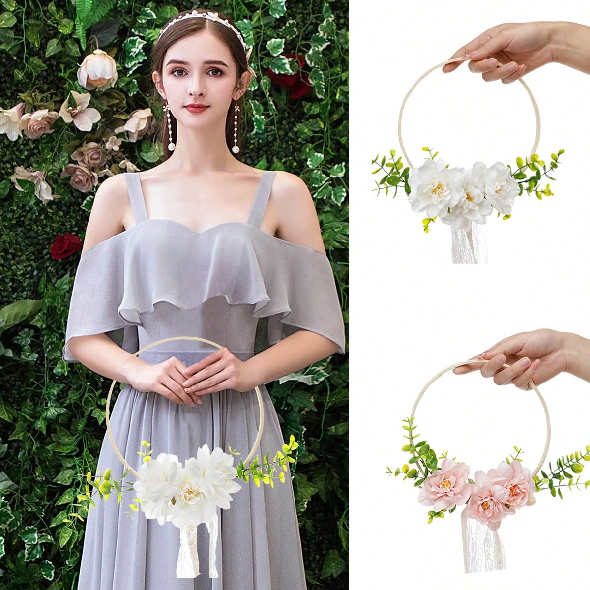 1 corona de flores redonda de  - Tassel Fringe Trim reseña y precio