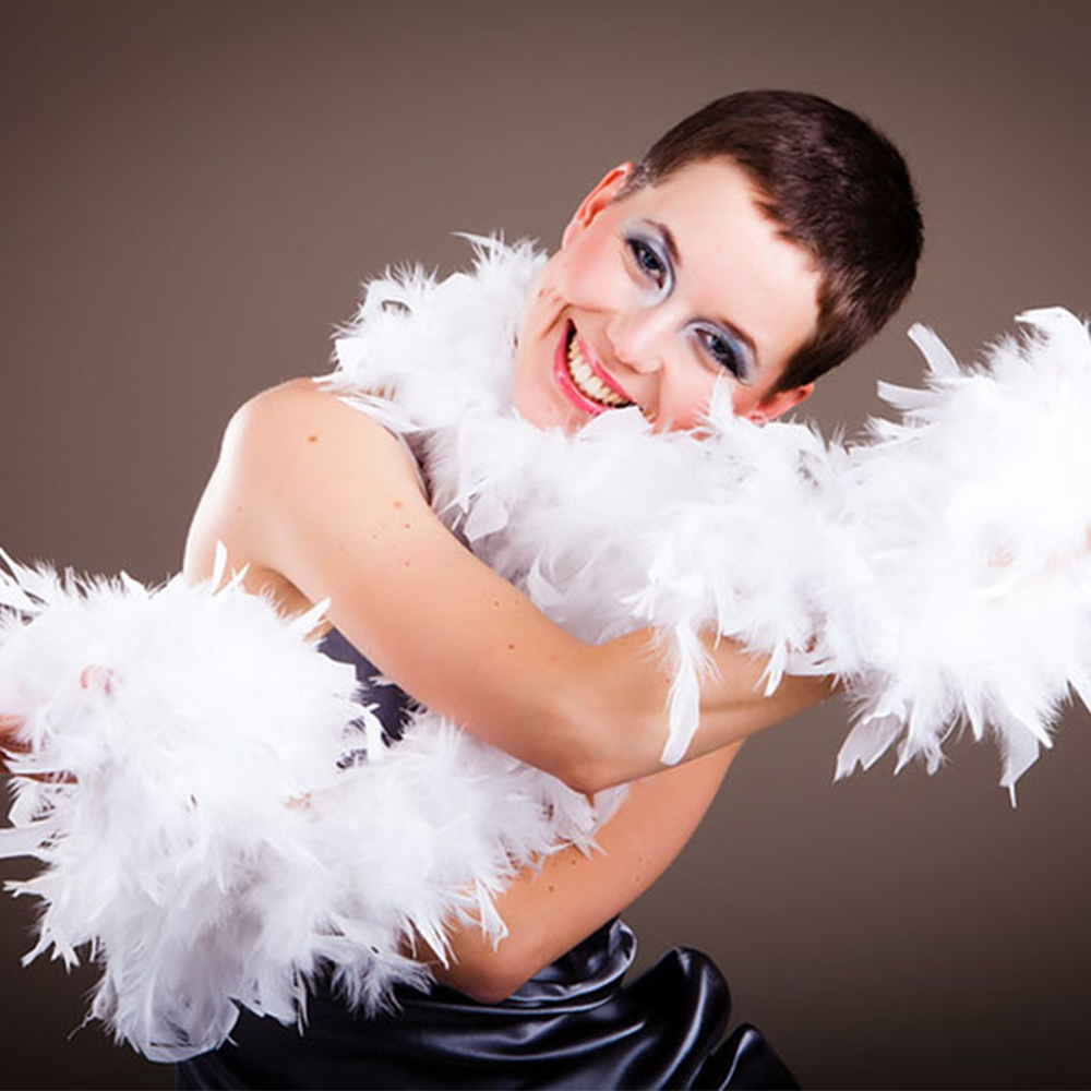 Boa de plumas blancas esponjos - Feather Trim Marabou reseña y precio