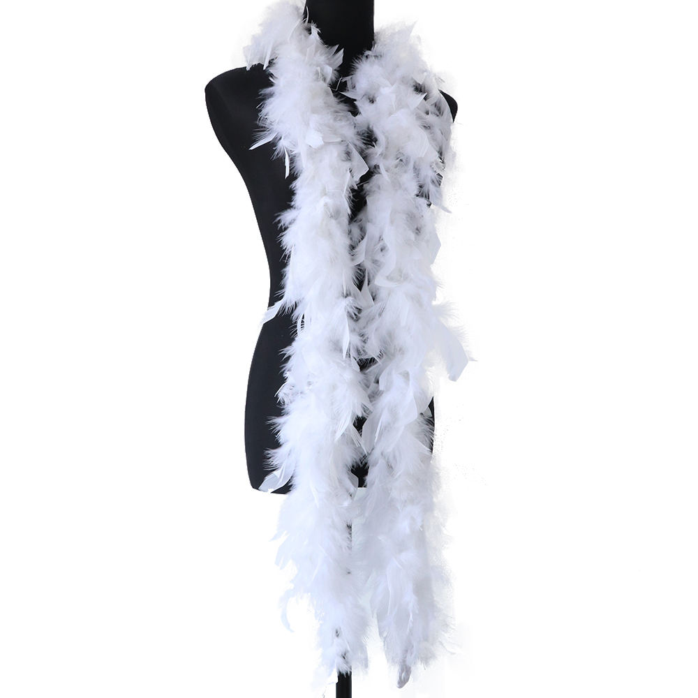 Boa de plumas blancas esponjos - Feather Trim Marabou reseña y precio