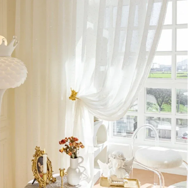 Cortinas transparentes frances - Sequin Fabric Panel reseña y precio