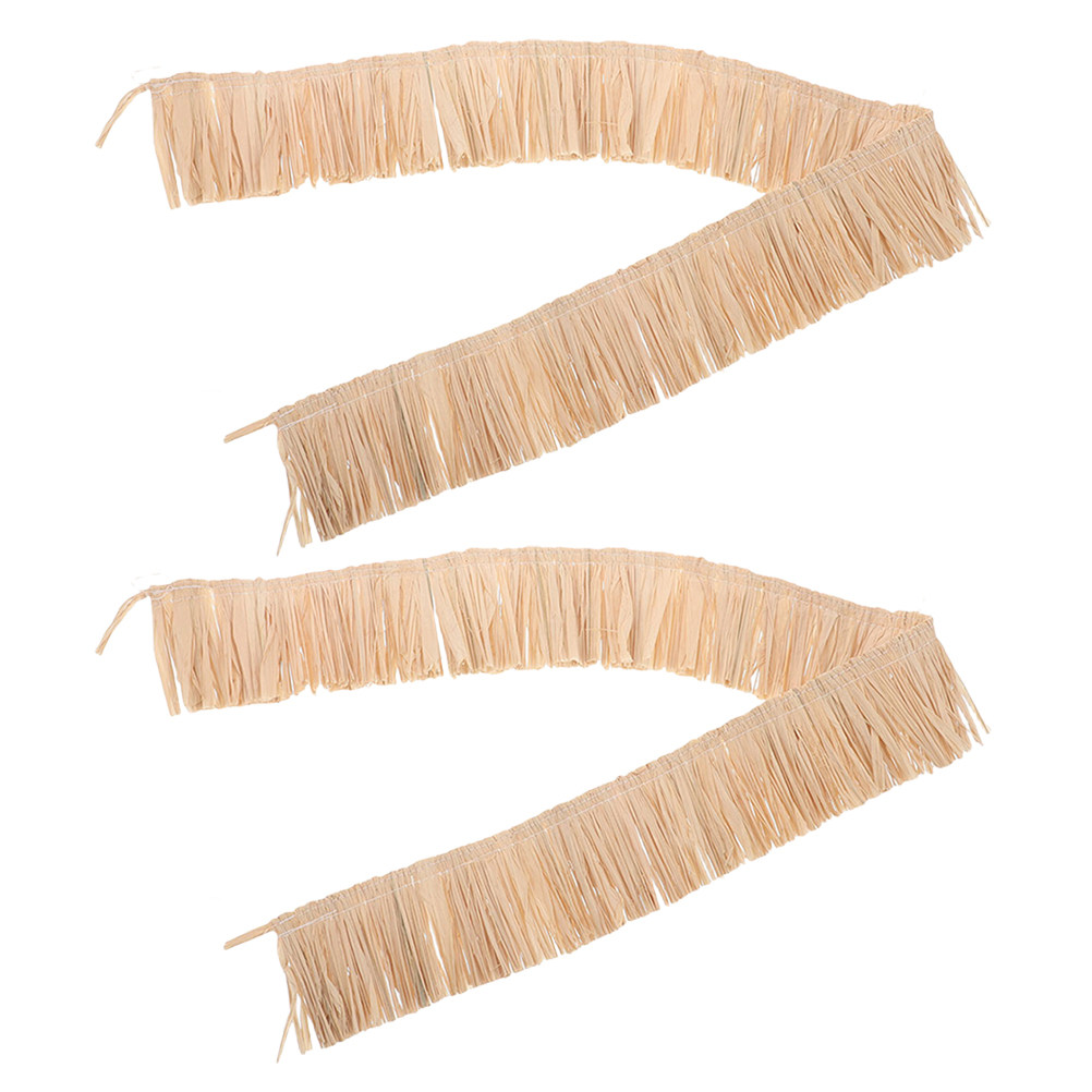 2 Piezas de Flecos de Rafia, B - Tassel Fringe Trim reseña y precio
