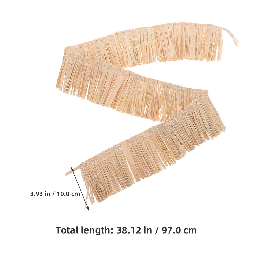 2 Piezas de Flecos de Rafia, B - Tassel Fringe Trim reseña y precio
