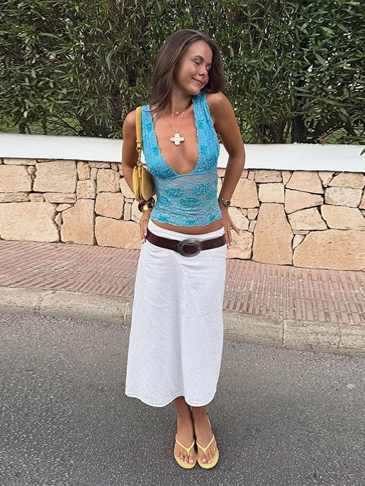 Conjunto de Verano 2026 para M - Lace Ribbon Trim reseña y precio