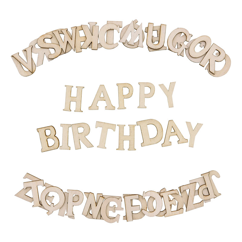 Letras del alfabeto de madera  - Craft Embellishments reseña y precio