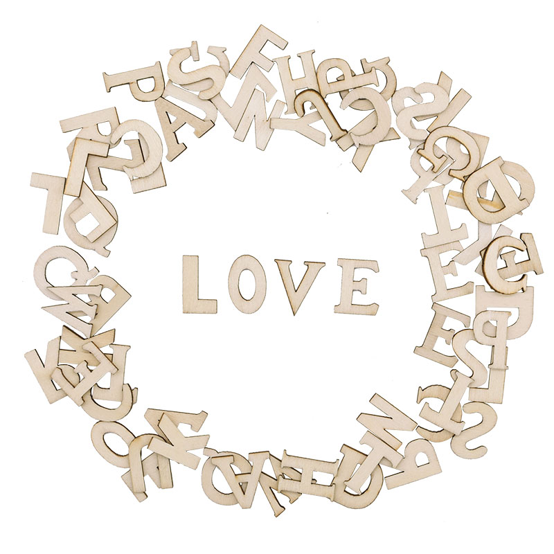 Letras del alfabeto de madera  - Craft Embellishments reseña y precio