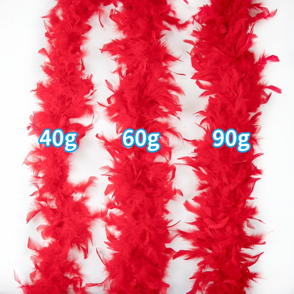 Boa de plumas de marabú rojo,  - Feather Trim Marabou reseña y precio