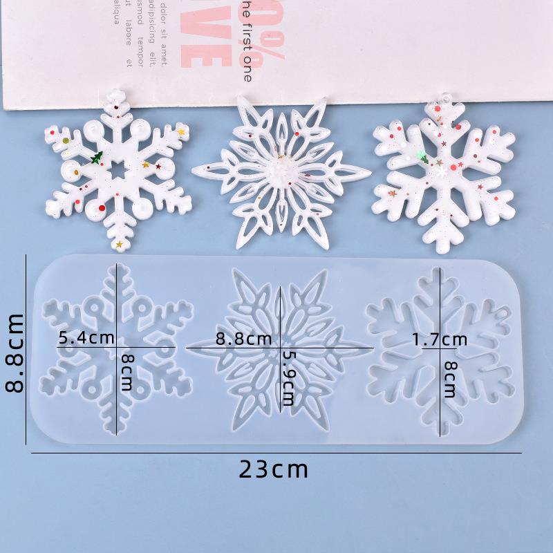 Adorno de copo de nieve hueco  - Christmas Craft Embellishment reseña y precio