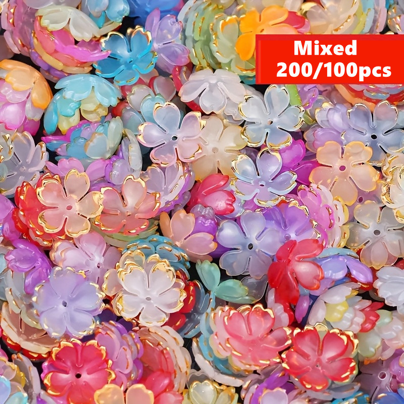 200/100 Piezas de Cuentas de F - Embroidery Embellishments reseña y precio