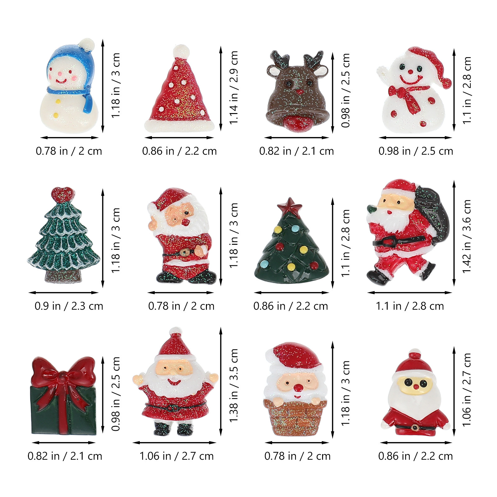 50 piezas de adornos navideños - Craft Embellishments reseña y precio
