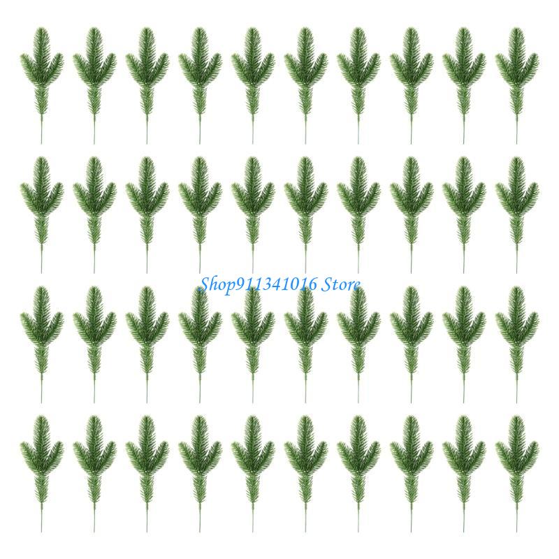 40 brotes artificiales pino na - Christmas Craft Embellishment reseña y precio