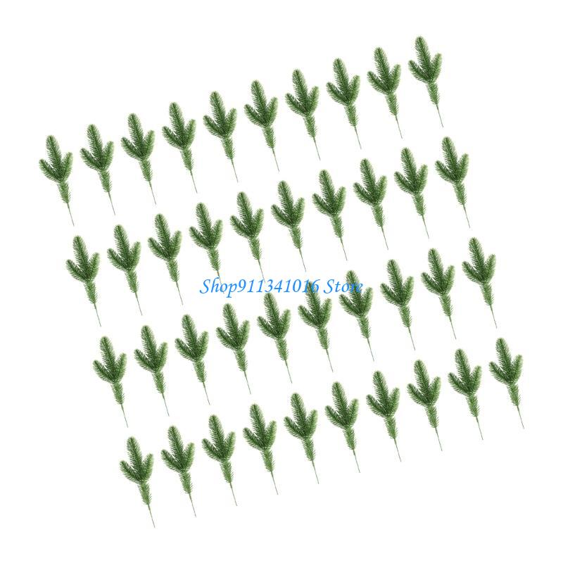 40 brotes artificiales pino na - Christmas Craft Embellishment reseña y precio