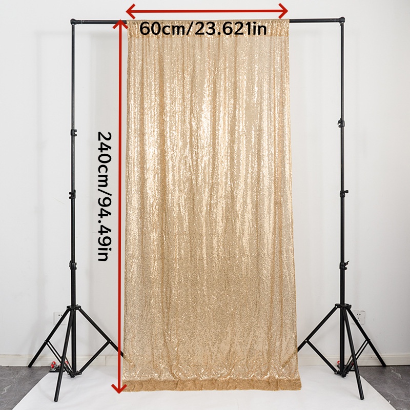 1 unidad de paneles de telón d - Sequin Fabric Panel reseña y precio