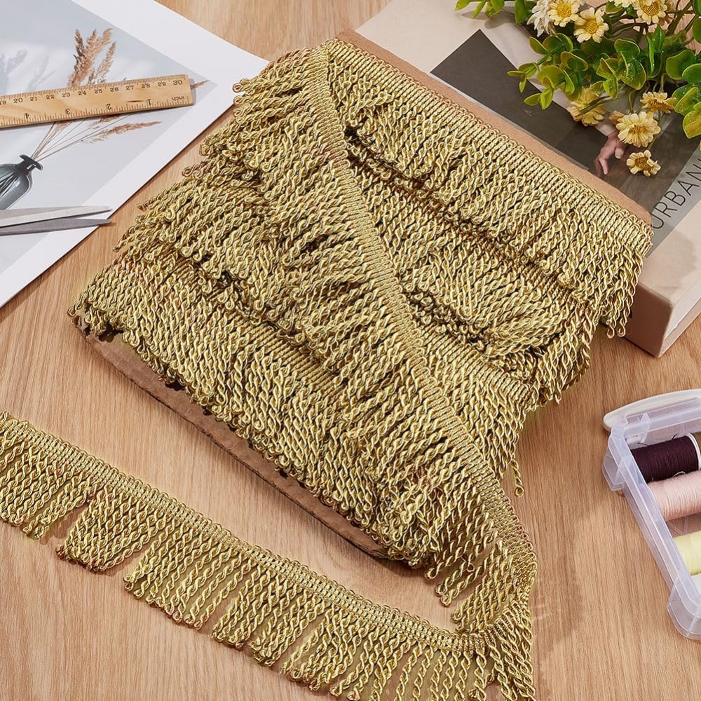 Adorno de flecos de 12 yardas  - Tassel Fringe Trim reseña y precio