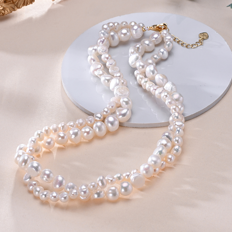 HENGSHENG-collar doble de perl - Pearl Trim Chain reseña y precio