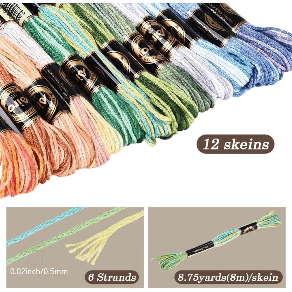 12 rollos de hilo de bordar de - Embroidery Embellishments reseña y precio