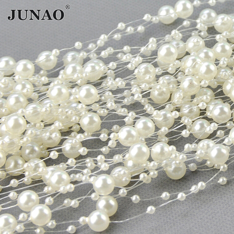JUNAO 20 metros 3 + 8mm cuenta - Pearl Trim Chain reseña y precio