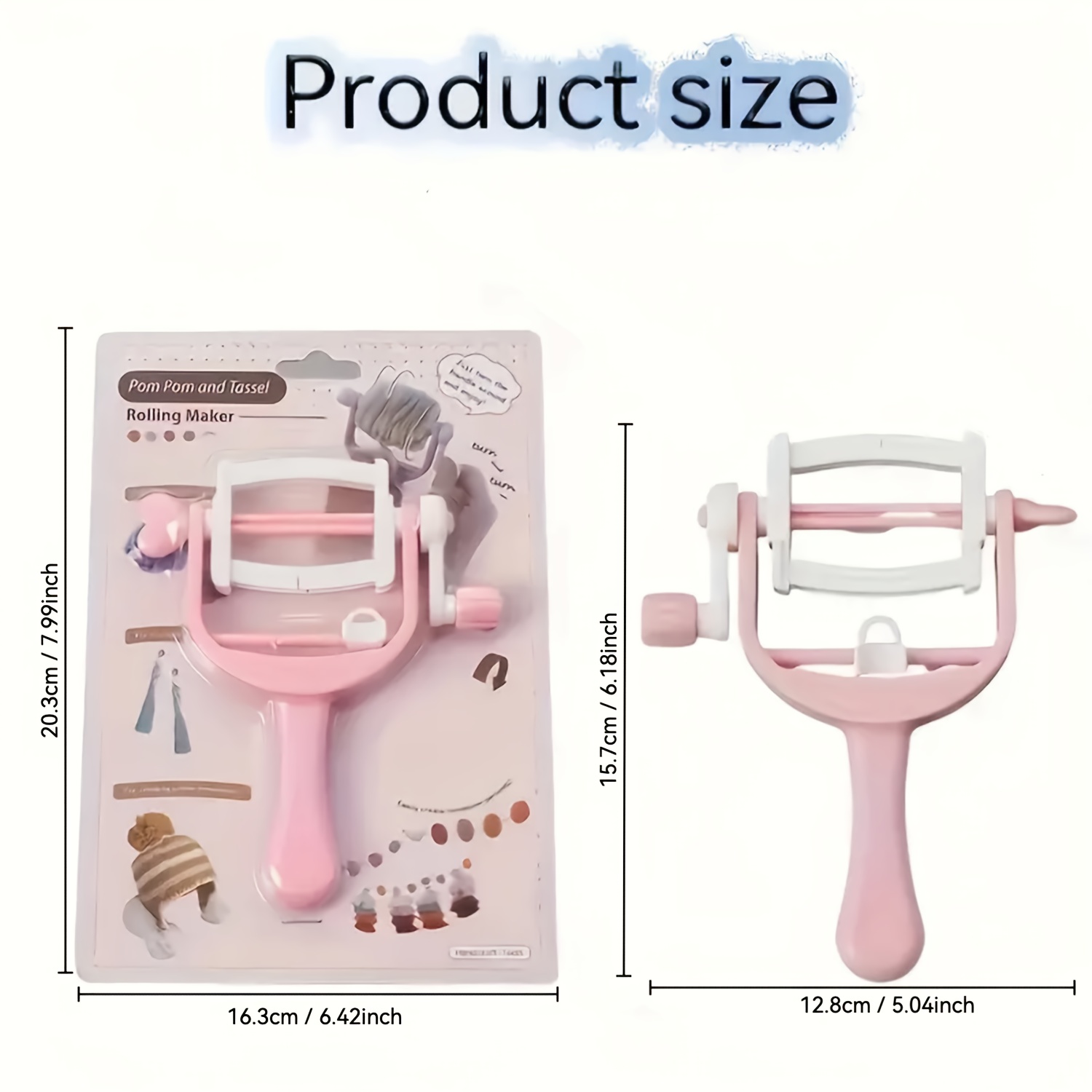 Bobina de bobinado de manivela - Pom Pom Maker Tool reseña y precio