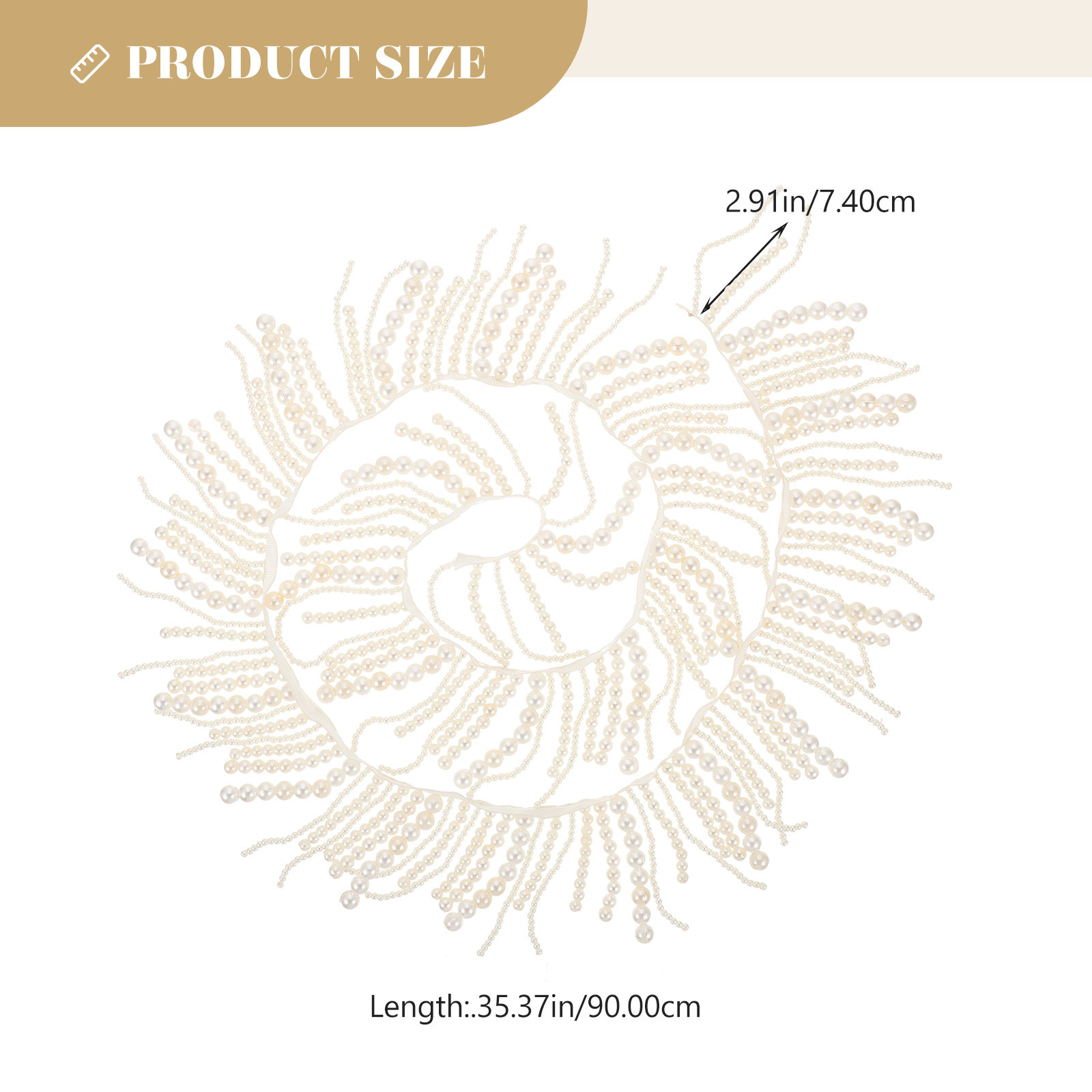 Adorno de Perlas para Ropa, Bo - Tassel Fringe Trim reseña y precio