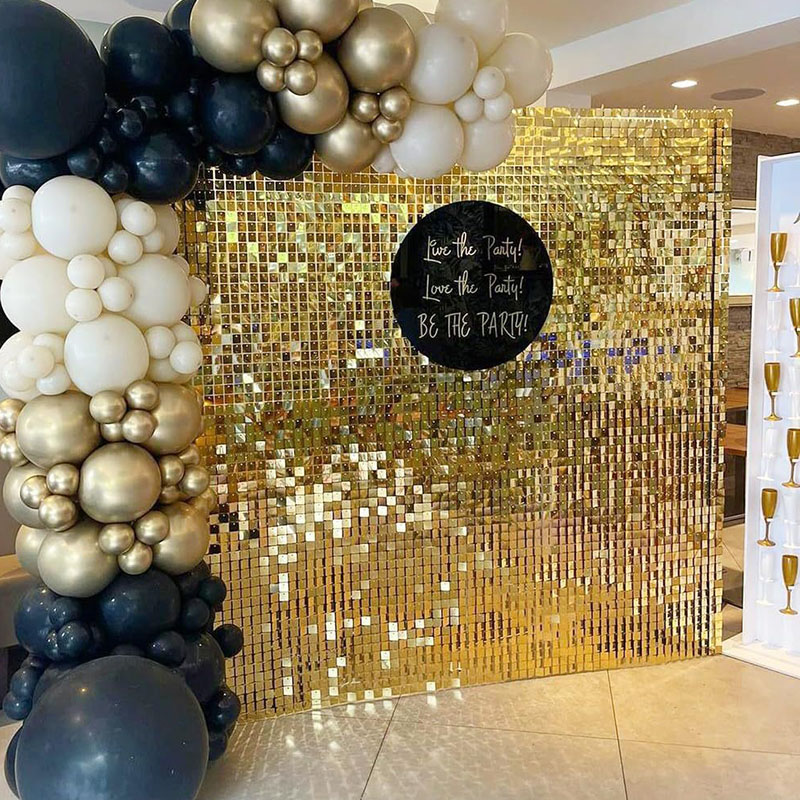 6-27 Paneles de Pared con Lent - Sequin Fabric Panel reseña y precio
