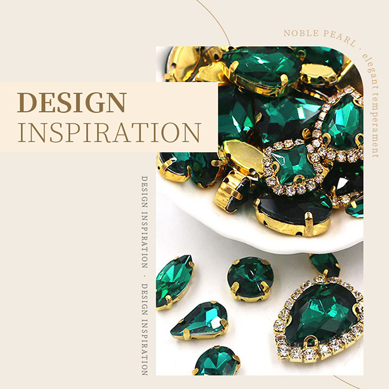 50 piezas de diamantes de imit - Sew On Rhinestone reseña y precio