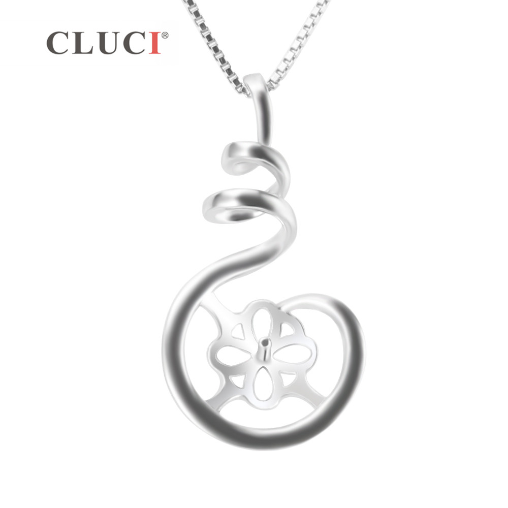 CLUCI-colgante de Plata de Ley - Pearl Trim Chain reseña y precio