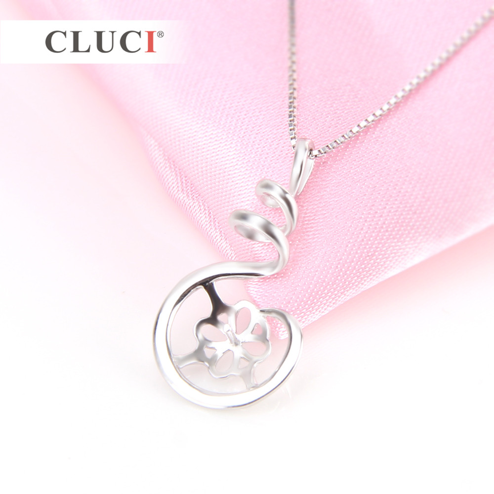 CLUCI-colgante de Plata de Ley - Pearl Trim Chain reseña y precio