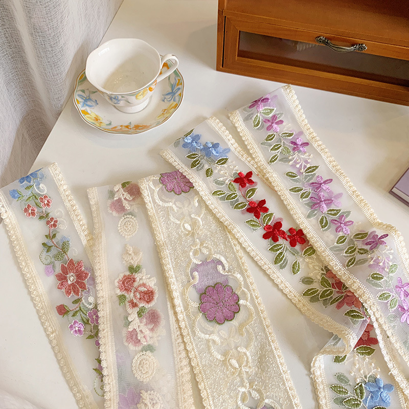 Cinta de flores bordada de enc - Lace Ribbon Trim reseña y precio