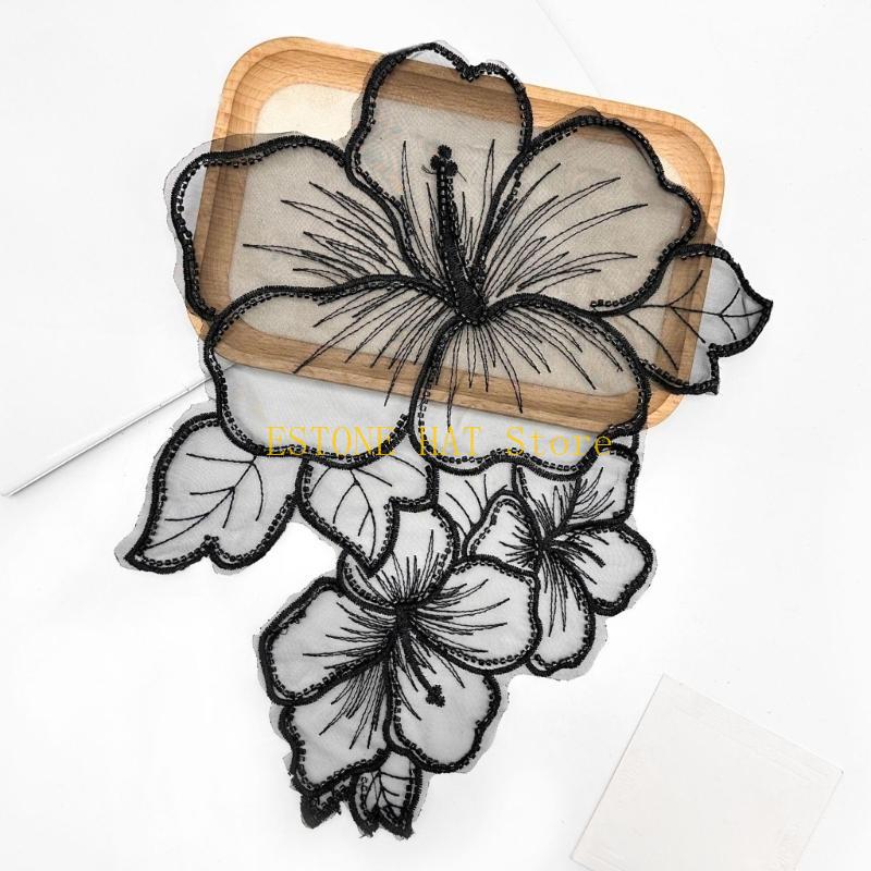 Parches costura florales 49MF, - Applique Patch Flower reseña y precio