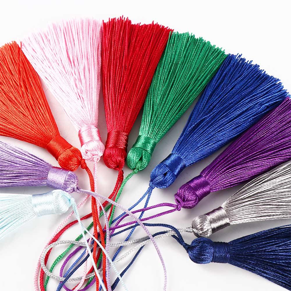 Llavero de borlas de seda hech - Tassel Fringe Trim reseña y precio