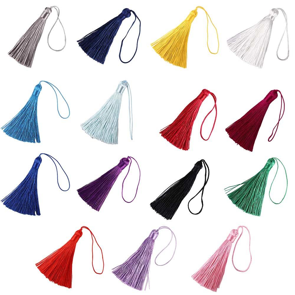 Llavero de borlas de seda hech - Tassel Fringe Trim reseña y precio