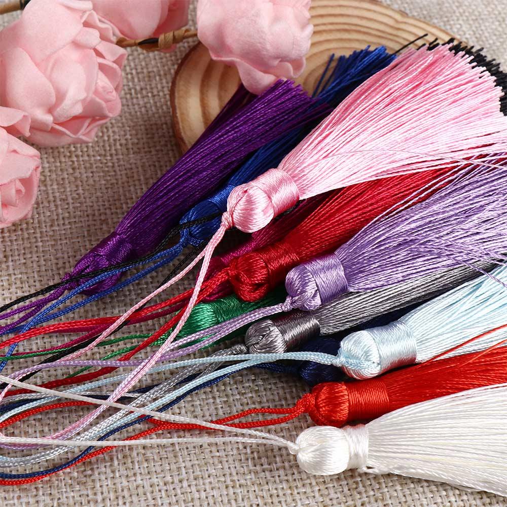 Llavero de borlas de seda hech - Tassel Fringe Trim reseña y precio